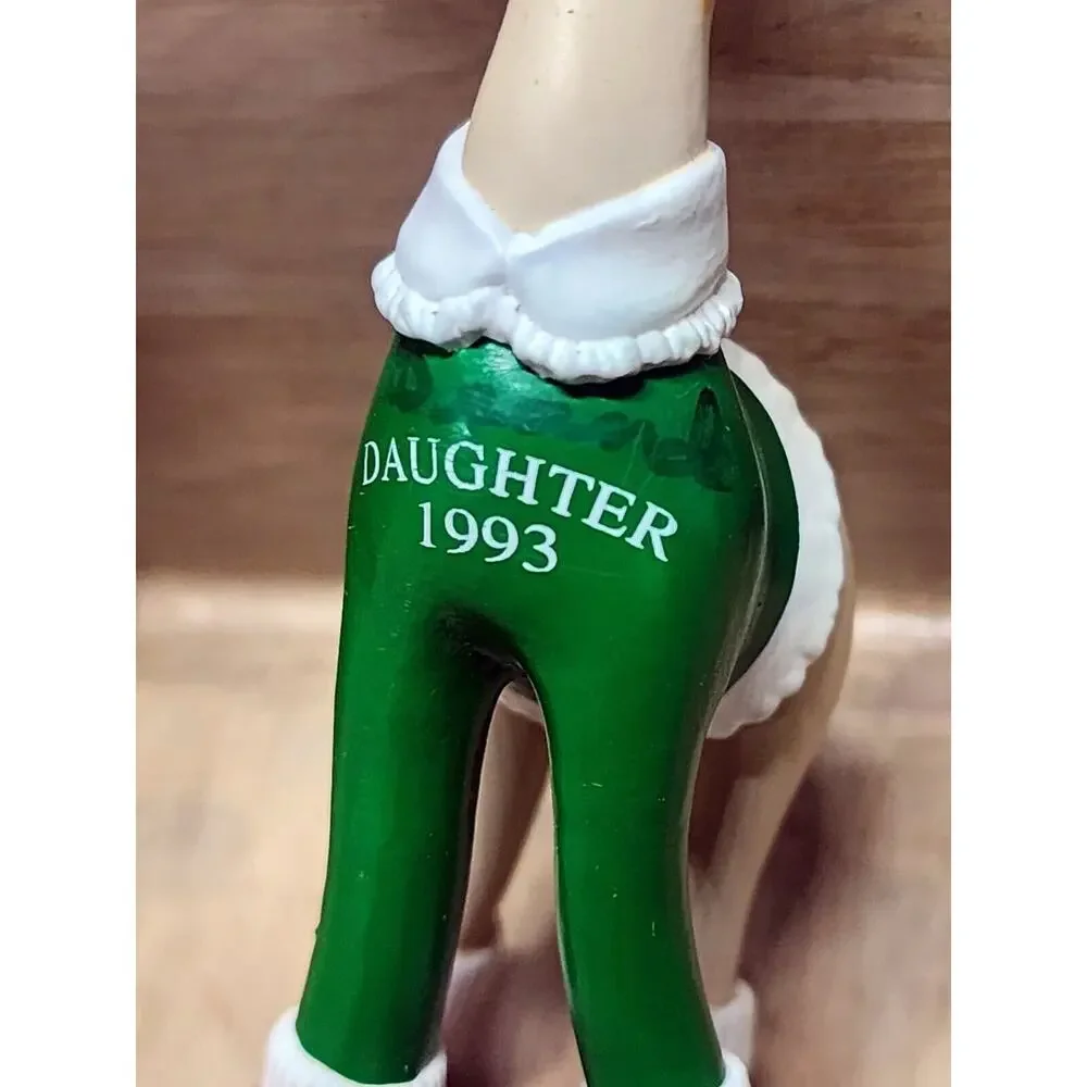 Hallmark Keepsake Daughter Giraffe Christmas Ornament 4.5 in 1993 Bendable